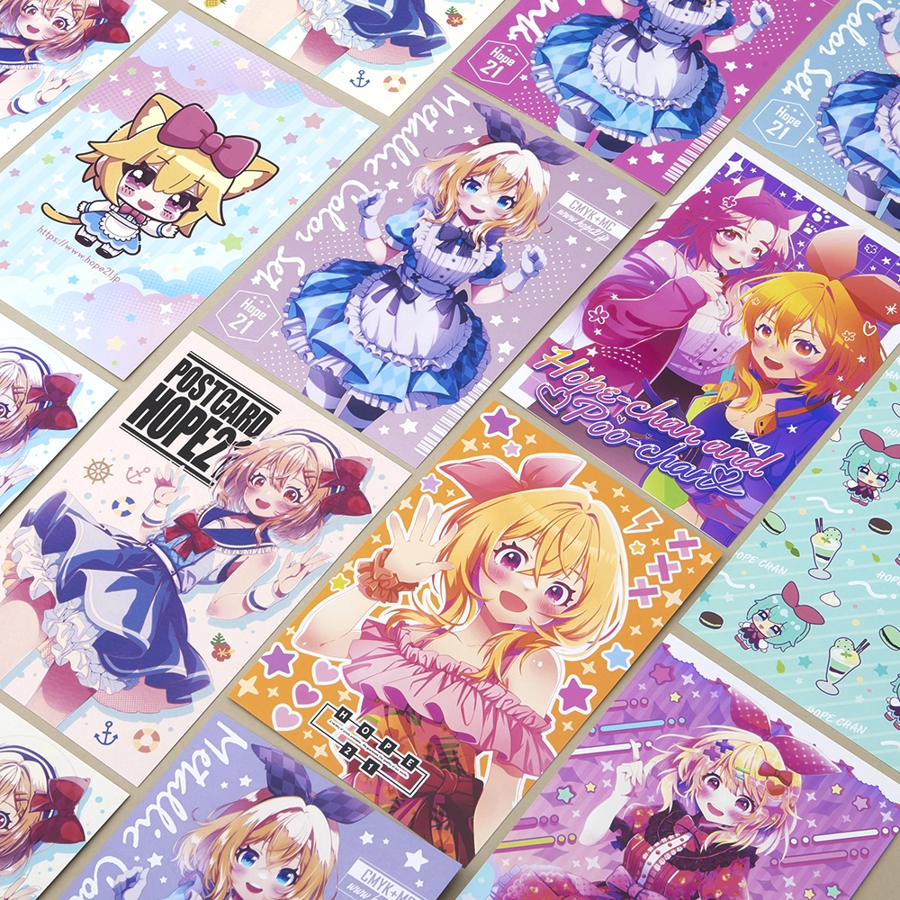 ポストカード印刷｜同人グッズ｜ホープツーワン｜オリジナルカード少