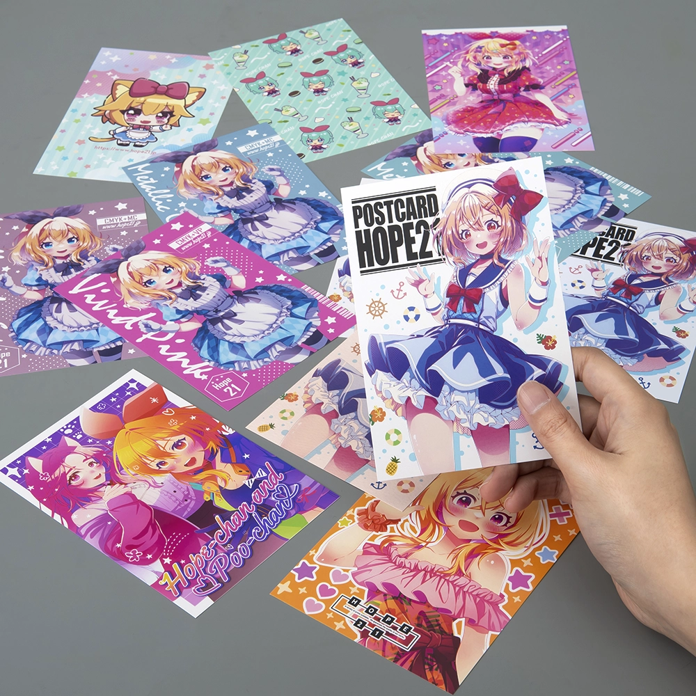ポストカード印刷｜同人グッズ｜ホープツーワン｜オリジナルカード少
